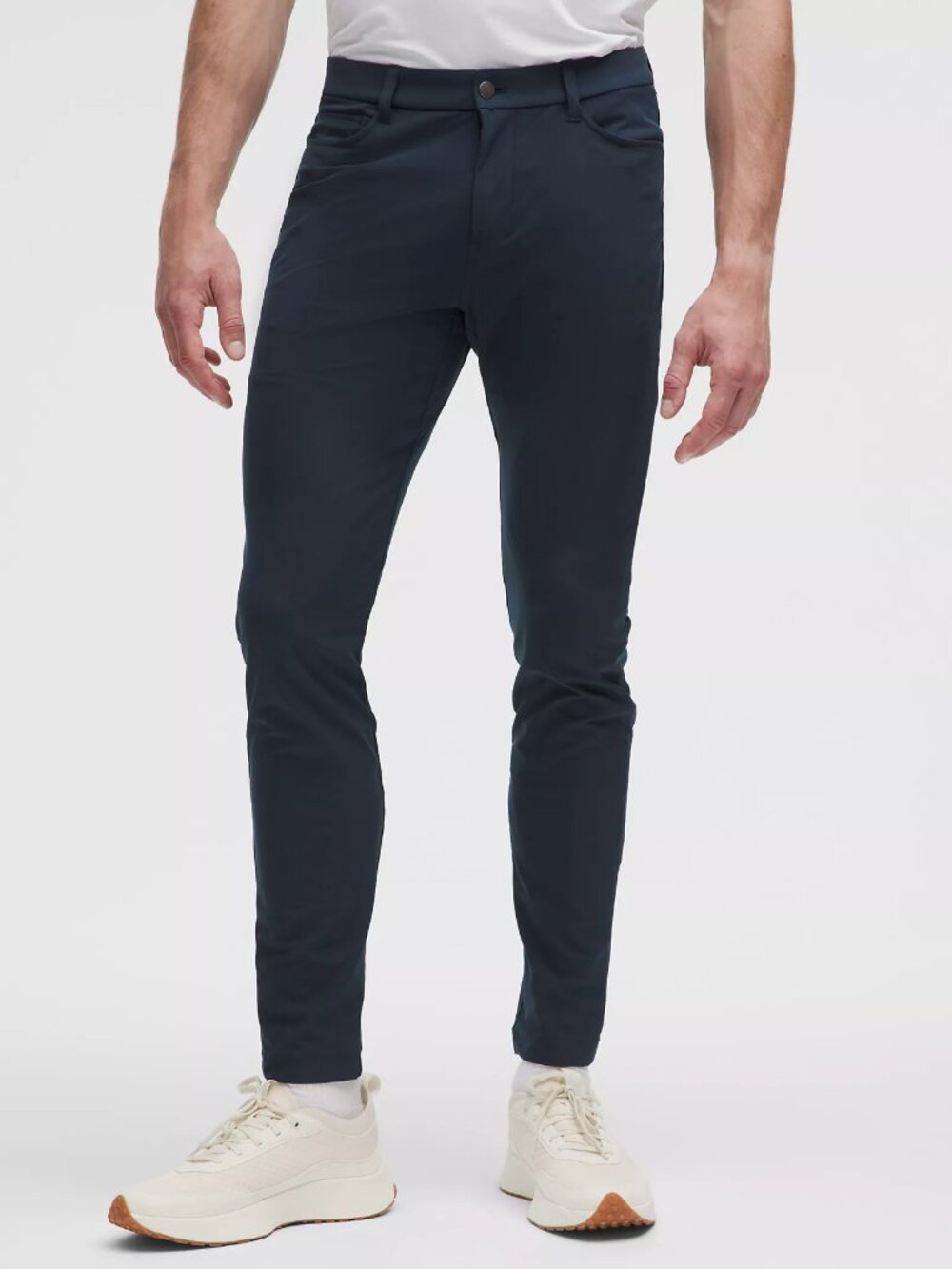 Lululemon ABC Skinny-Fit 5 Pocket Pant 34W 32L Warpstreme Navy